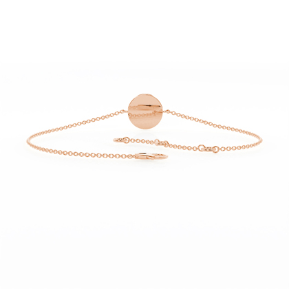 Zartes Armband mit rundem Evil-Eye-Anhänger