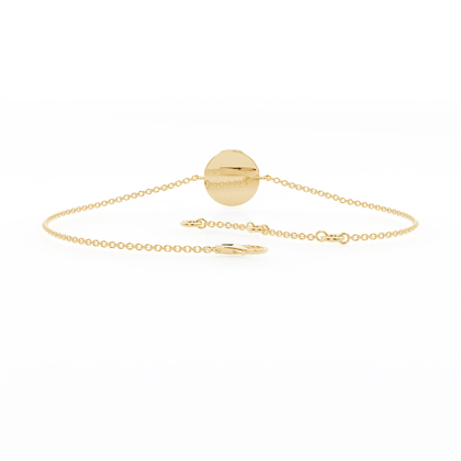 Zartes Armband mit rundem Evil-Eye-Anhänger