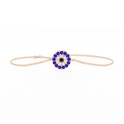 Evil Eye Round Shape Delicate Chain Bracelet