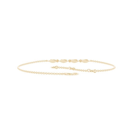 Zartes Everyday-Diamantarmband mit Cluster-Design