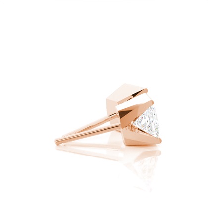 Rose Gold Stud Diamond Earrings