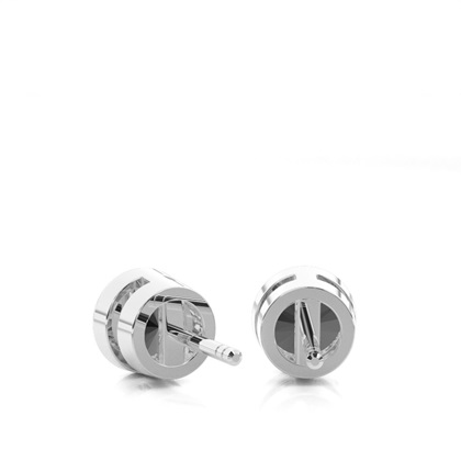 Silver Diamond Earrings