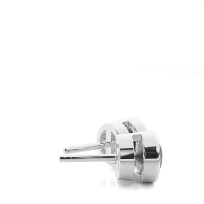 Brilliant Weißgold Schwarze Diamant Ohrringe