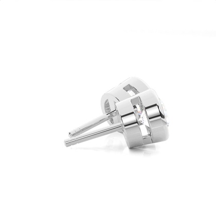 Diamant Ohrstecker in einer Zargenfassung