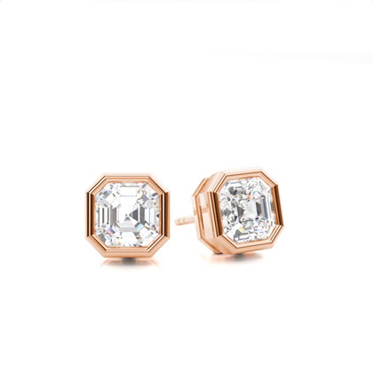 Rose Gold Diamond Earrings