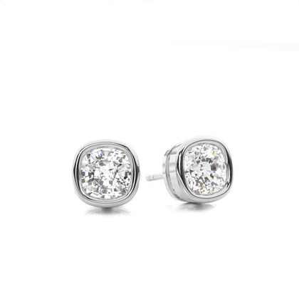 Cushion Cut Diamond Earrings