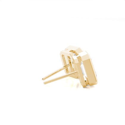 Diamant Ohrstecker in einer Zargenfassung