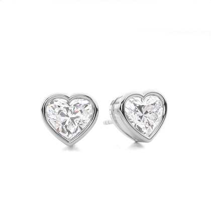 Heart Diamond Earrings
