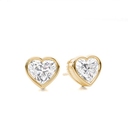 Yellow Gold Diamond Earrings