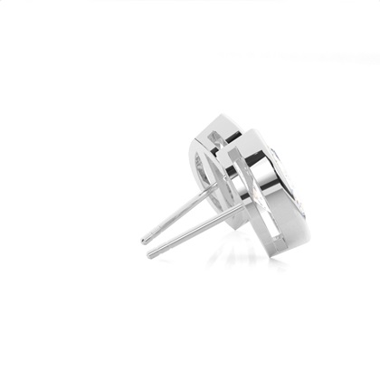 Diamant Ohrstecker in einer Zargenfassung