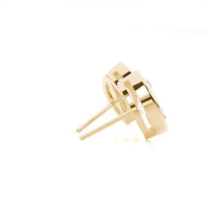 Diamant Ohrstecker in einer Zargenfassung