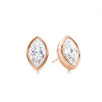 Rose Gold Diamond Earrings