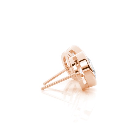 Oval Moissanite Diamond Earrings 