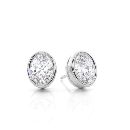 Prong Setting Moissanite Stud Earrings