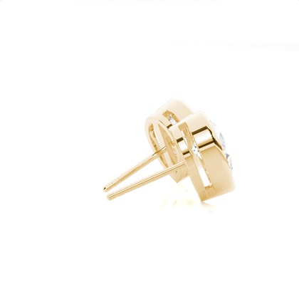 Diamant Ohrstecker in einer Zargenfassung