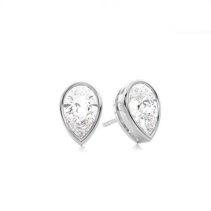 Pear Drop Diamond Earrings 
