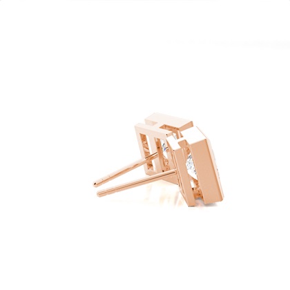 Diamant Ohrstecker in einer Zargenfassung