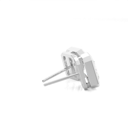 Diamant Ohrstecker in einer Zargenfassung