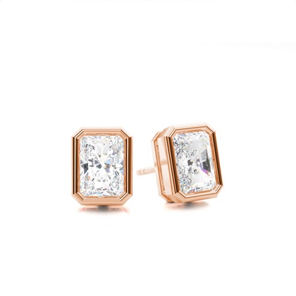Rose Gold Diamond Earrings