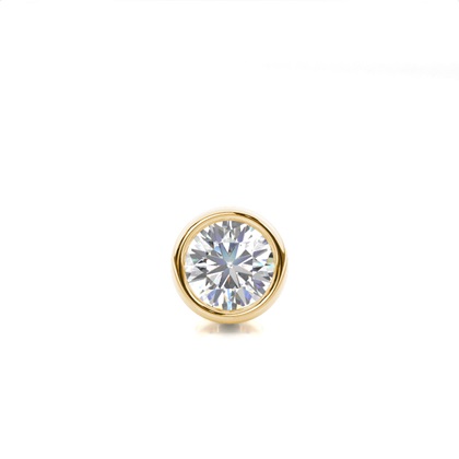Full Bezel Setting Diamond Men's Single Earring