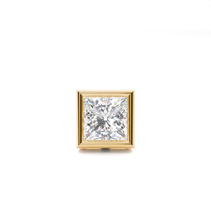 Full Bezel Setting Diamond Men's Single Earring