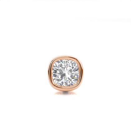 Full Bezel Setting Diamond Men's Single Earring