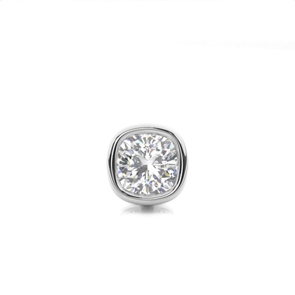 Full Bezel Setting Diamond Men's Single Earring