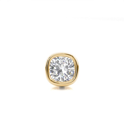Full Bezel Setting Diamond Men's Single Earring