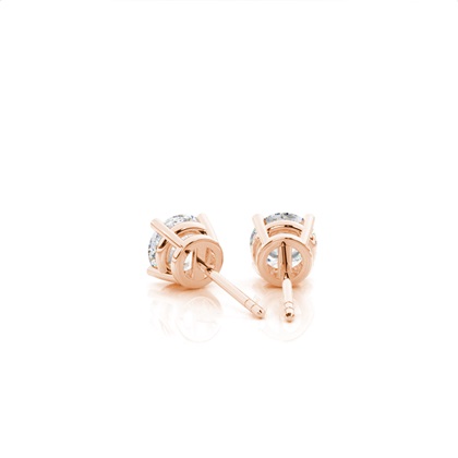 Prong-Einstellung Moissanit-Ohrstecker