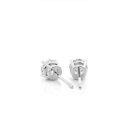 Prong-Einstellung Moissanit-Ohrstecker