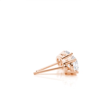 Rose Gold Moissanite Earrings