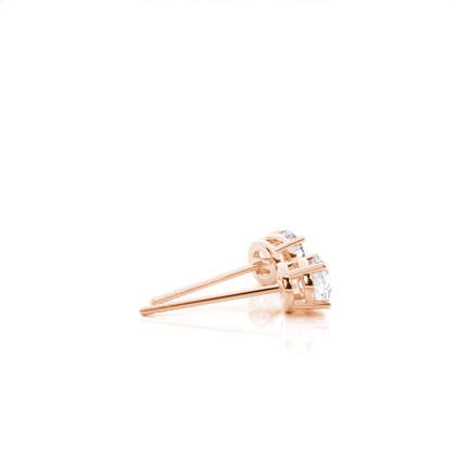 Rose Gold Moissanite Earrings