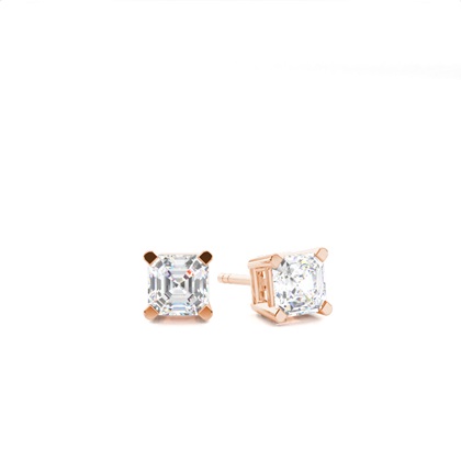 Rose Gold Diamond Earrings