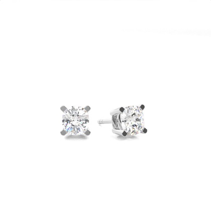 Cushion Cut Diamond Earrings