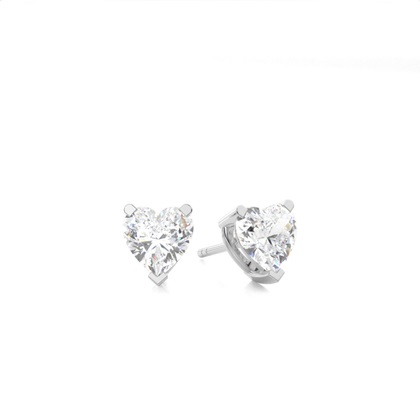 Heart Diamond Earrings