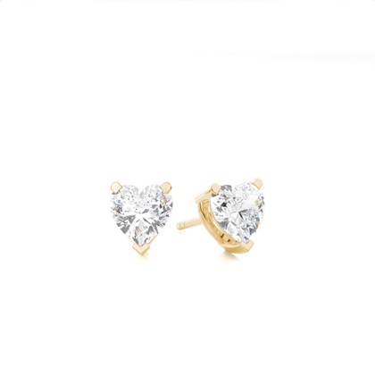Yellow Gold Diamond Earrings