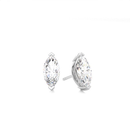 Marquise Cut Diamond Earrings 