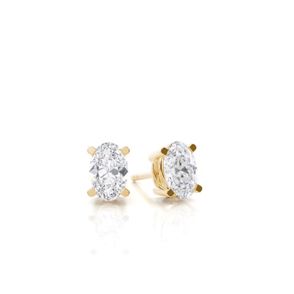 Prong Setting Moissanite Stud Earrings