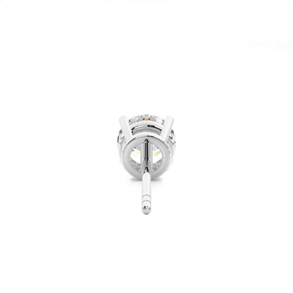 Runder Diamant-Herren-Einzelohrring in 4 Krappenfassung