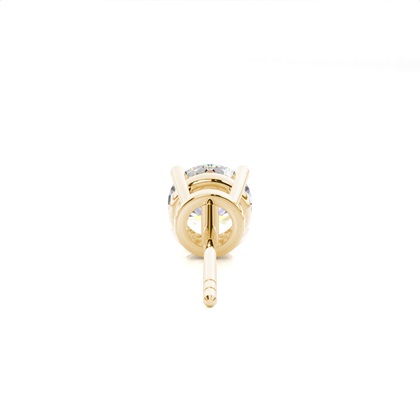4 Prong Setting Round Diamond Men's Single Earring