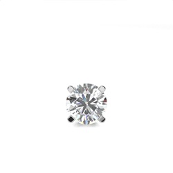 Runder Diamant-Herren-Einzelohrring in 4 Krappenfassung