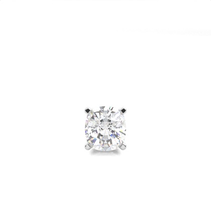 4 Prong Setting Round Diamond Men's Single Earring