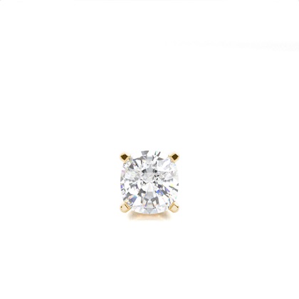 4 Prong Setting Round Diamond Men's Single Earring