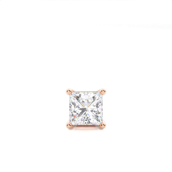 4 Prong Setting Diamond Men's Single Earring