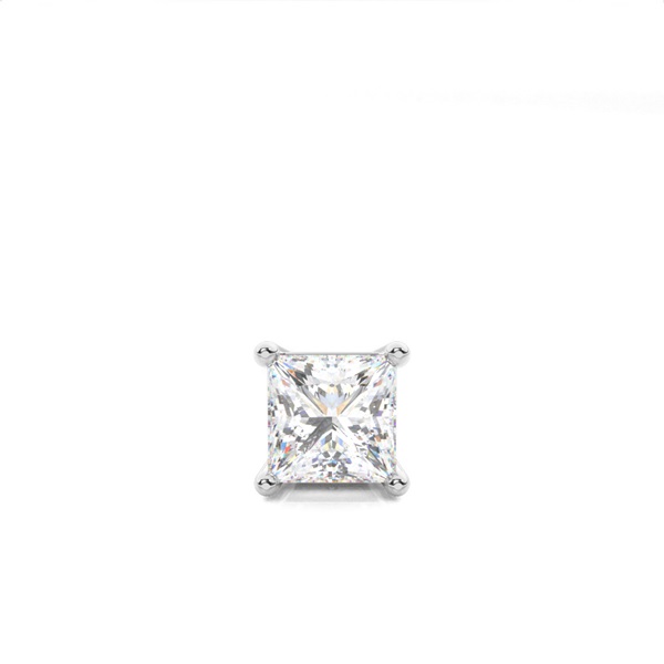 4 Prong Setting Diamond Men's Single Earring