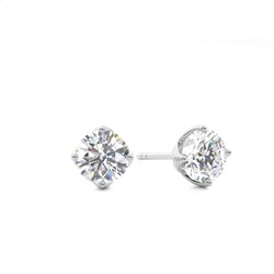 Diamant Ohrstecker in einer Krappenfassung