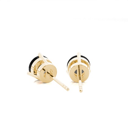 Yellow Gold Diamond Earrings