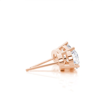 Rose Gold Moissanite Earrings
