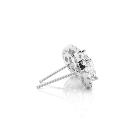 Silver Moissanite Earrings