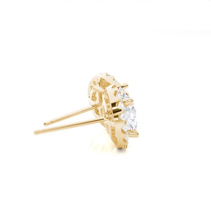 Multi Diamant Ohrstecker in einer Krappenfassung